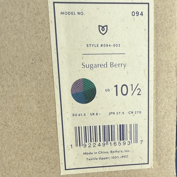 RARE NIB Rothy's The Point DISCONTINUED COLOR "Sugared Berry" vegan flats - Picture 4 of 4